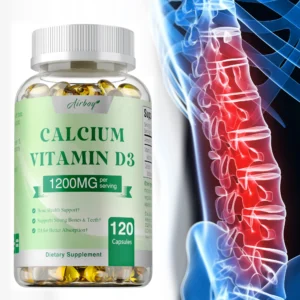 Calcium + Vitamin D3 Capsules - for Muscle Nerve Health Support