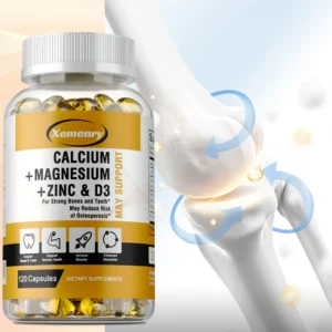 Calcium, Magnesium, Zinc, Supports Muscle, Bone, Nerve Health